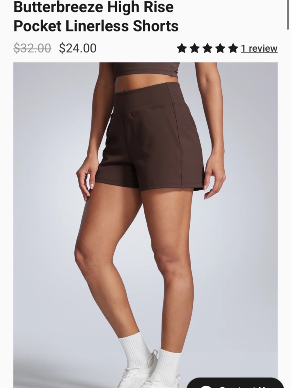 Bundle CRZ Yoga High-Rise Pocket Linerless Shorts - size M
